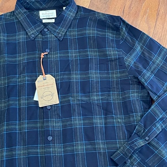 New Men's Weatherproof Vintage Luxe Flannel Button Down Size XL - Picture 4 of 9